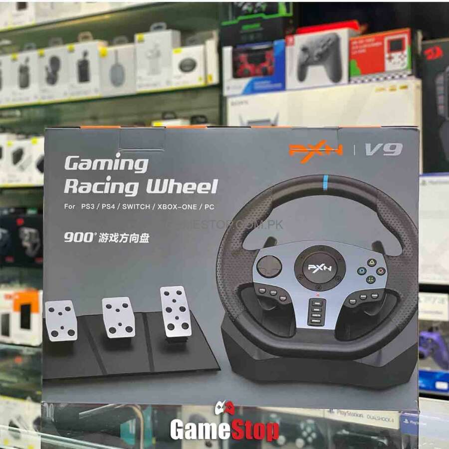 PXN V20 Gaming Racing Wheel with Pedals and Gear Shifter – GameStop ...