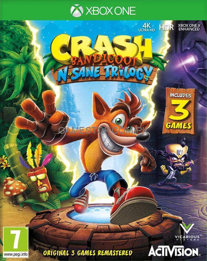 Crash Bandicoot NSane Trilogy Xbox One - GameStop Pakistan