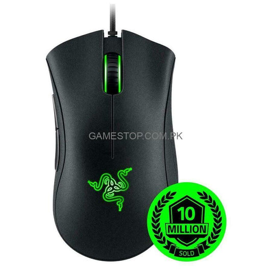 Razer DeathAdder Essential Gaming Mouse Mechanical Switches Rubber Side Grips Classic Black - GameStop Pakistan