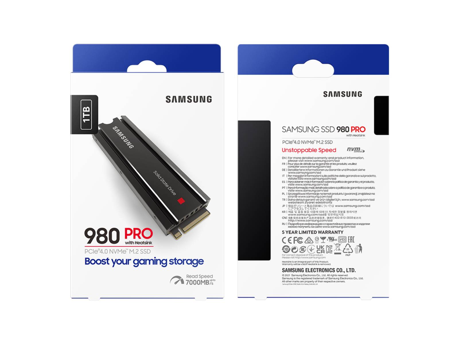 980 PRO Heatsink PCIe 4.0 NVMe SSD 1TB - GameStop Pakistan