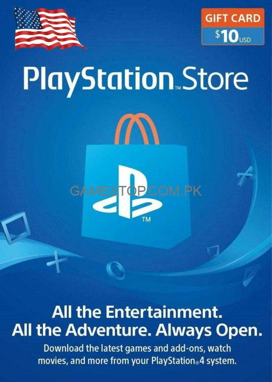 10$ PlayStation Store Gift Card USA Region [Digital Code]