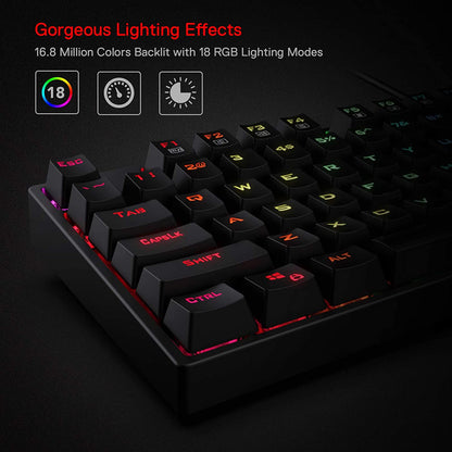Redragon K582 SURARA RGB LED Mechanical Gaming Keyboard