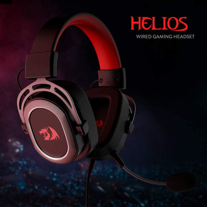 Redragon H710 Helios USB Wired Gaming Headset, 7.1 Surround Sound