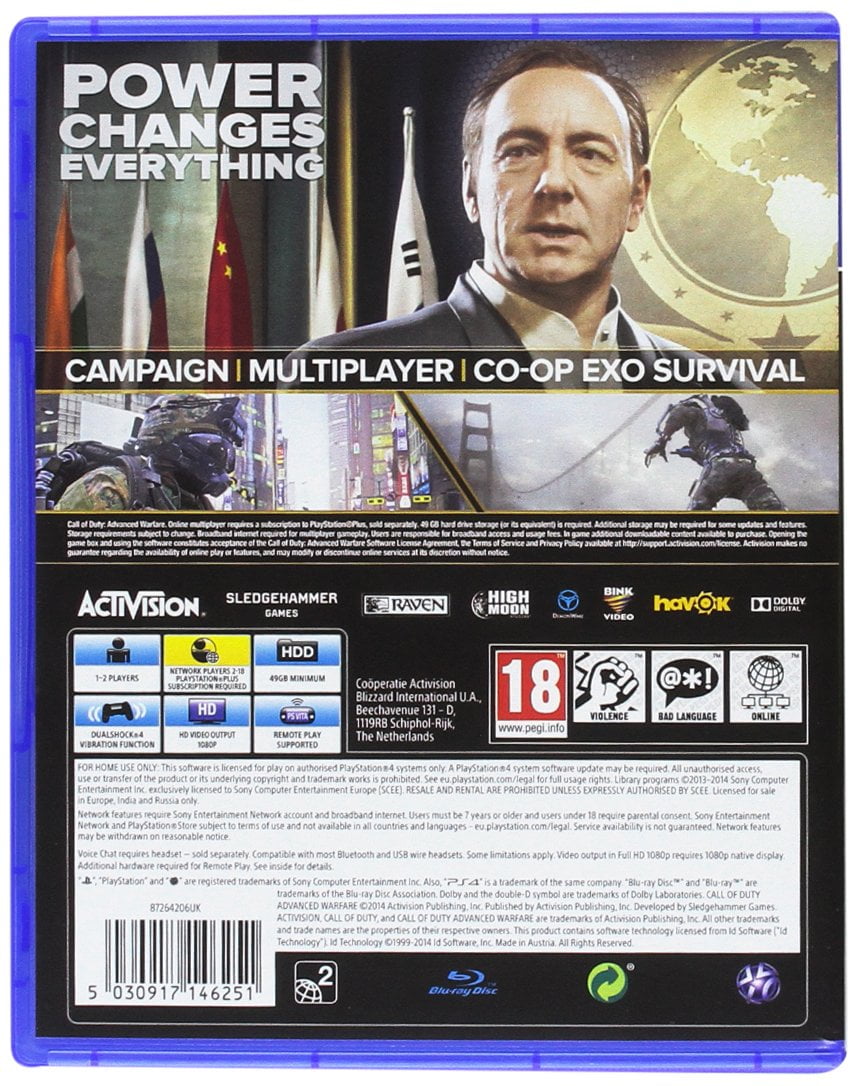 Call of Duty Advanced Warfare PS4 - GameStop Pakistan