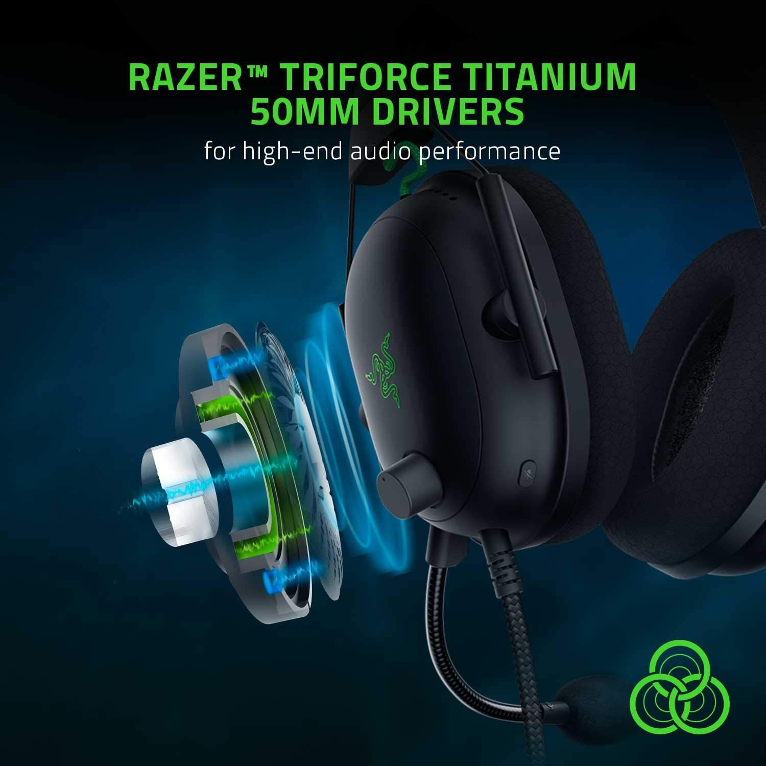 Razer BlackShark V2 Gaming Headset: THX 7.1 Spatial Surround Sound - GameStop Pakistan