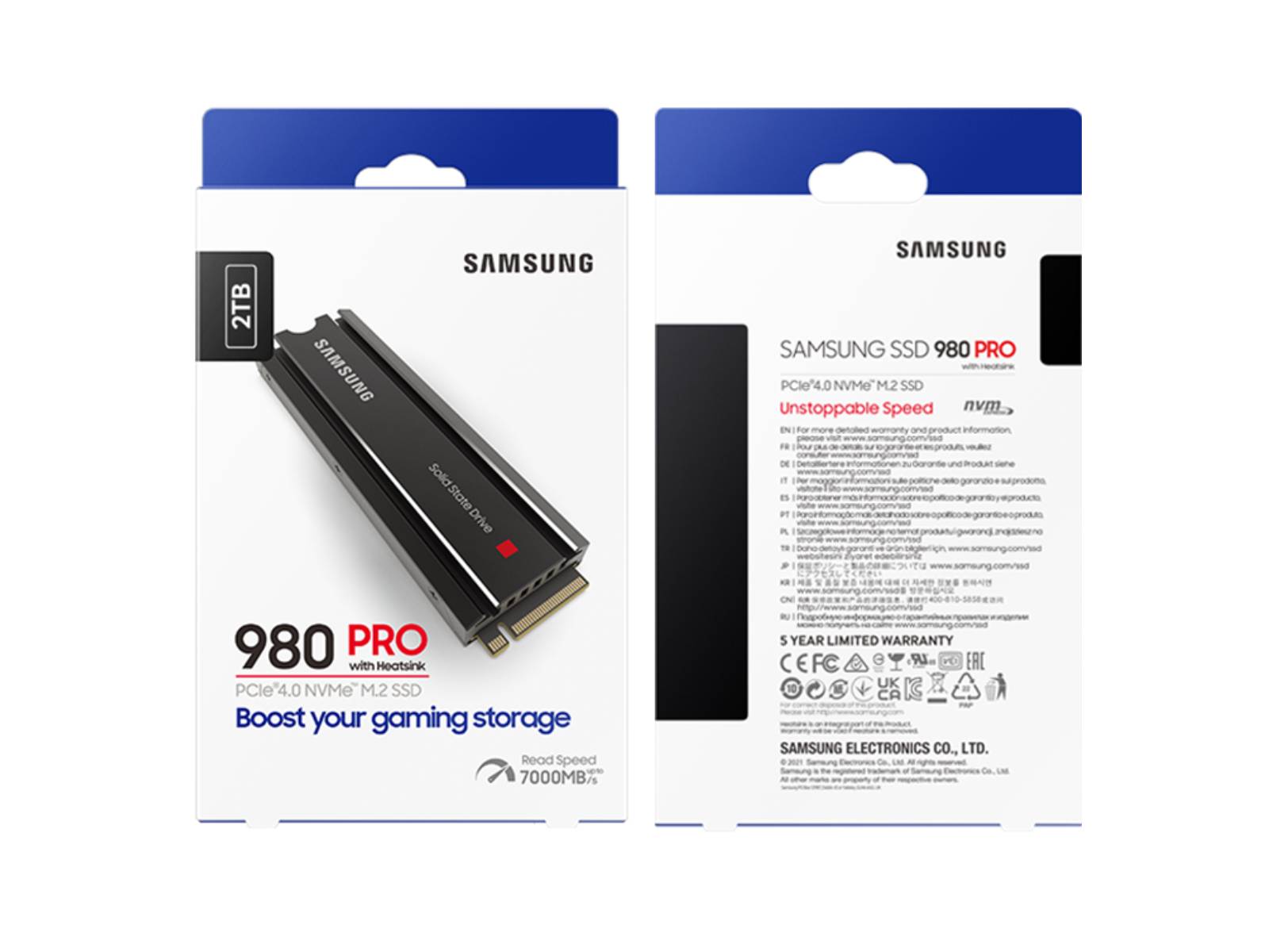 980 PRO Heatsink PCIe 4.0 NVMe™ SSD 2TB - GameStop Pakistan