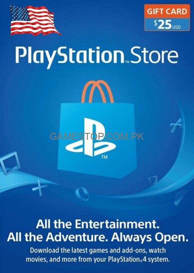 25$ PlayStation Store Gift Card USA Region [Digital Code] - GameStop Pakistan