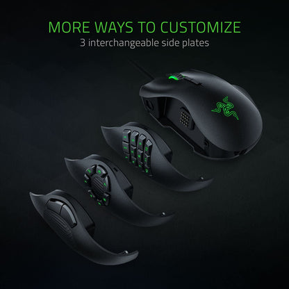 Razer Naga Trinity Gaming Mouse - Chroma RGB - Interchangeable Side Plate - Mechanical Switches - GameStop Pakistan