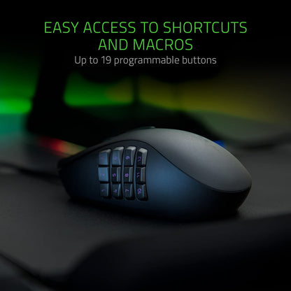 Razer Naga Trinity Gaming Mouse - Chroma RGB - Interchangeable Side Plate - Mechanical Switches - GameStop Pakistan