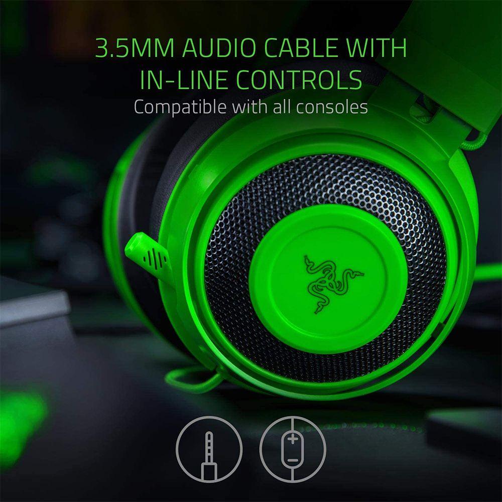 Razer Kraken Wired Gaming Headset [Green] - GameStop Pakistan