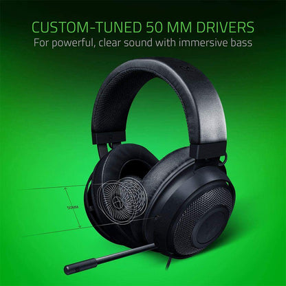 Razer Kraken Wired Gaming Headset [Black] - GameStop Pakistan