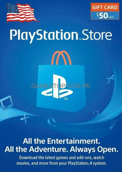 50$ PlayStation Store Gift Card USA Region [Digital Code] - GameStop Pakistan