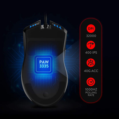 Redragon M721-Pro Lonewolf2 Gaming Wired Mouse RGB 32,000 DPI