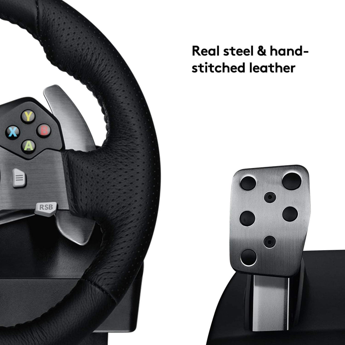 Logitech G920 Driving Force Racing Wheel with Floor Pedals, for Xbox Series X|S, Xbox One, PC, Mac