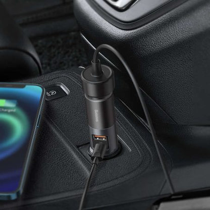 Baseus Share Together Fast Charge Car Charger with Cigarette Lighter Expansion Port U+C 120W