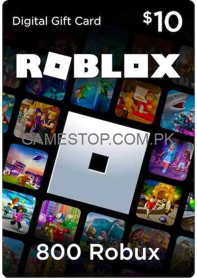 Roblox Gift Card 10$ – 800 Robux - GameStop Pakistan