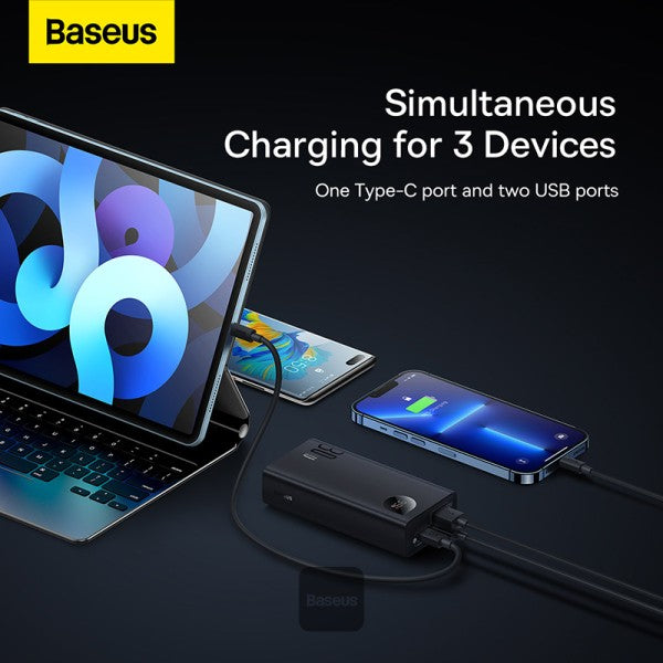 Baseus Adaman2 Metal Digital Display Quick Charge Power Bank 10000mAh 30W - Black