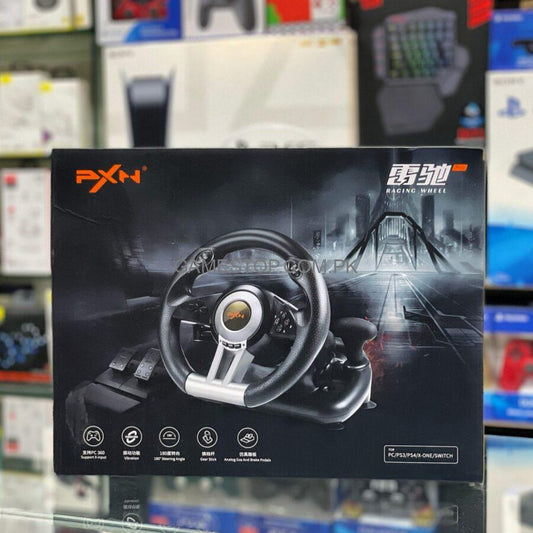 PXN-V3 Pro 180° Competition Racing Steering Wheel with Pedal. - GameStop Pakistan