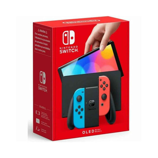 Nintendo Switch (OLED Model) Neon Red & Neon Blue Joy-Con