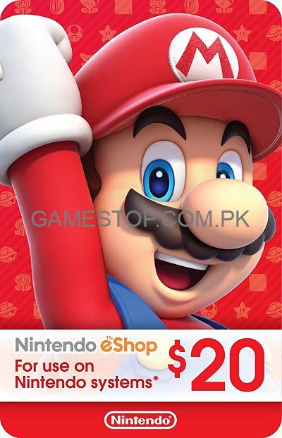 Nintendo eShop Gift Card $20 (US) - GameStop Pakistan