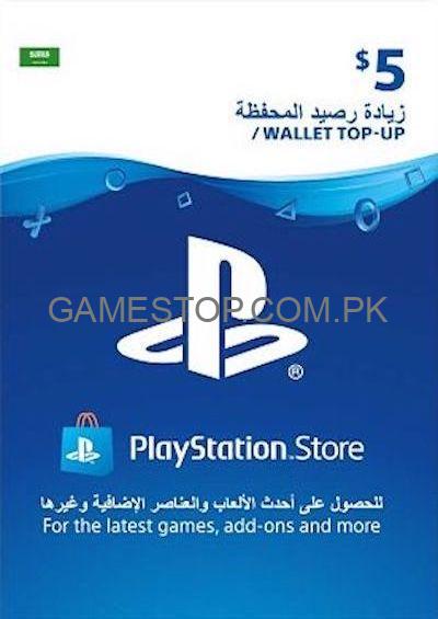 PSN Digital Code $5 USD Saudi Arabia (KSA PSN) - GameStop Pakistan