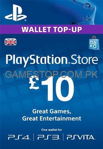 PlayStation PSN Digital Code 10 GBP Wallet Top Up [UK account]