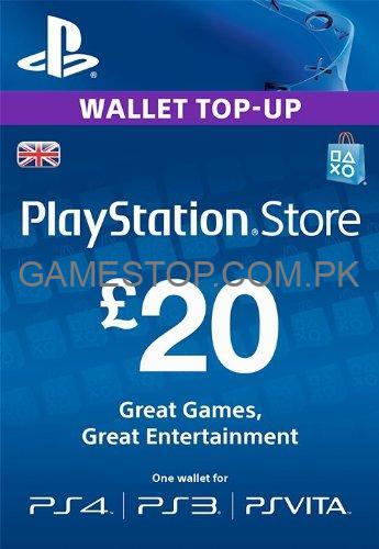 PlayStation PSN Digital Code 20 GBP Wallet Top Up [UK account]