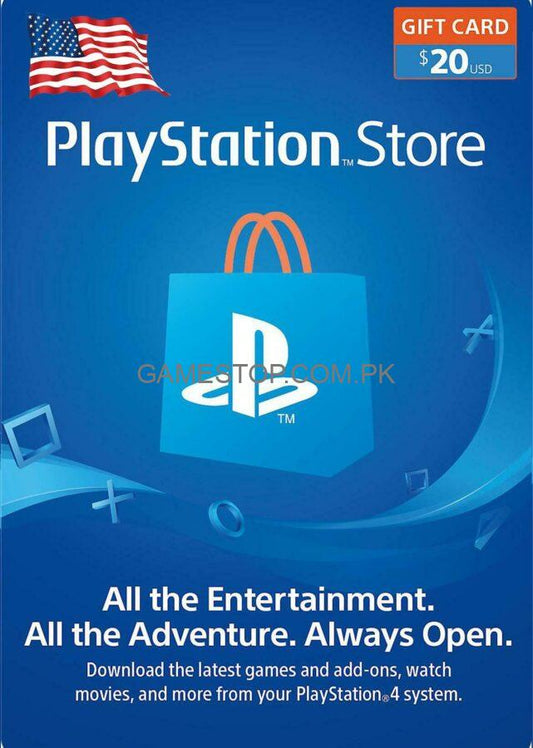 20$ PlayStation Store Gift Card USA Region [Digital Code] - GameStop Pakistan