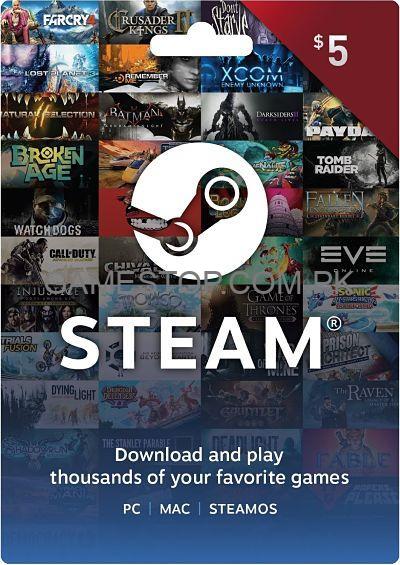 Steam Gift Card $5 USD GLOBAL
