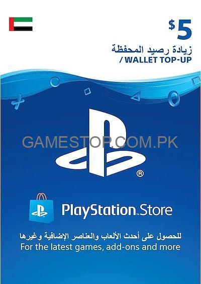 PlayStation PSN Digital Code $5 (UAE account) - GameStop Pakistan