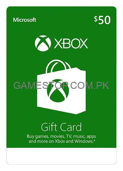 Xbox Live 50$ Gift Card Digital Code (USA) - GameStop Pakistan