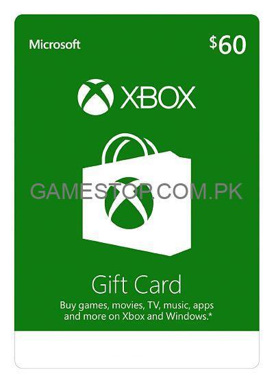 Xbox Live 60$ Gift Card Digital Code (USA) - GameStop Pakistan