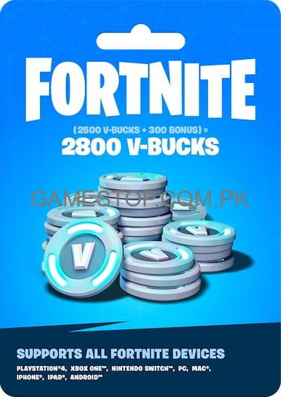 Fortnite 2800 V-Bucks Gift Card